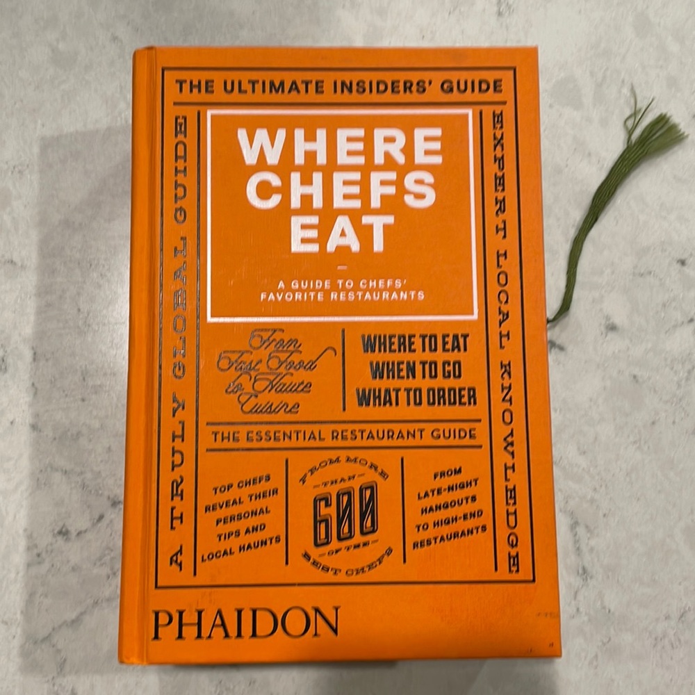 Anthropologie book: Where Chefs Eat